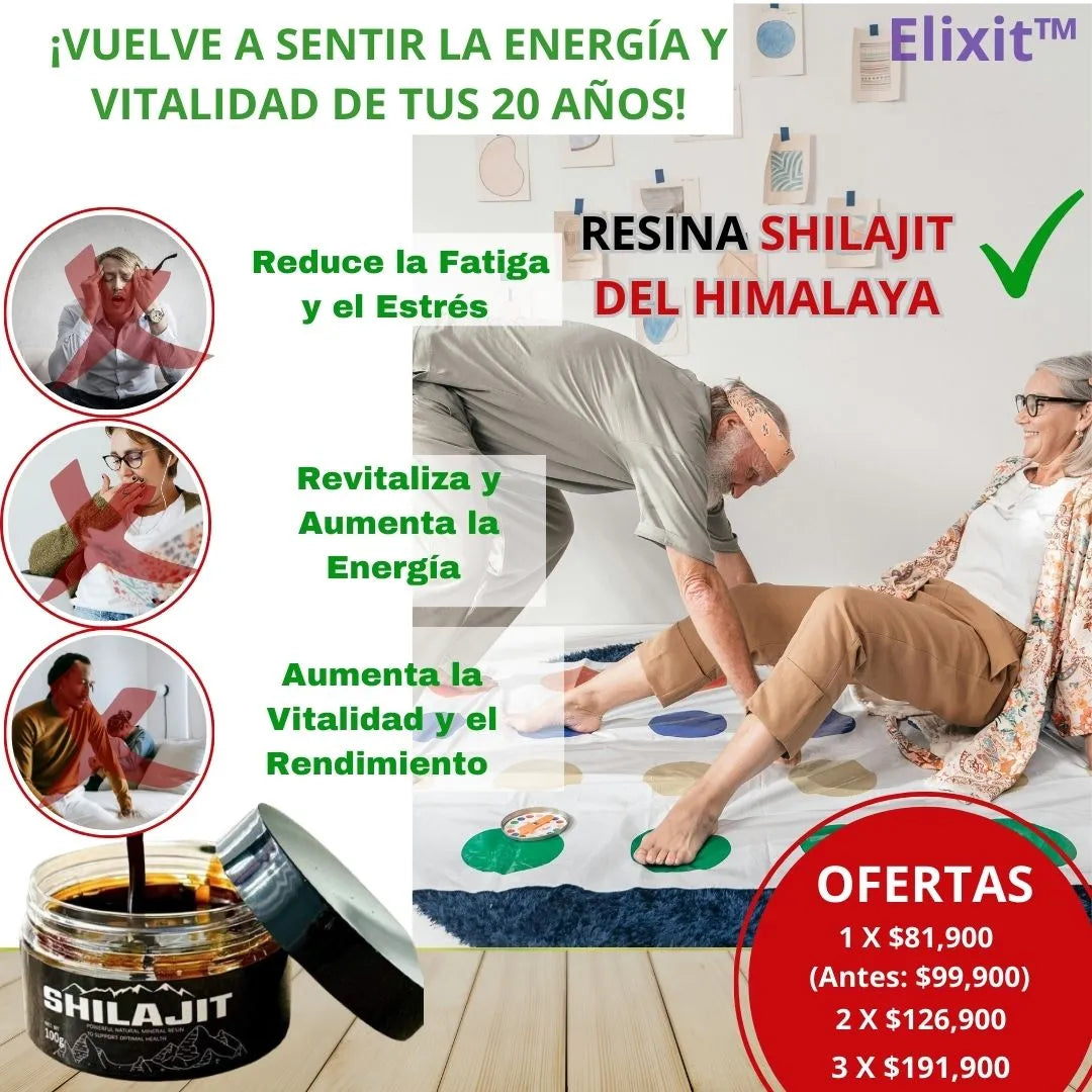 Elixit™ del Himalaya: Resina Pura de Shilajit (100gr) para Energía y Vitalidad + ENVÍO GRATIS 🔥