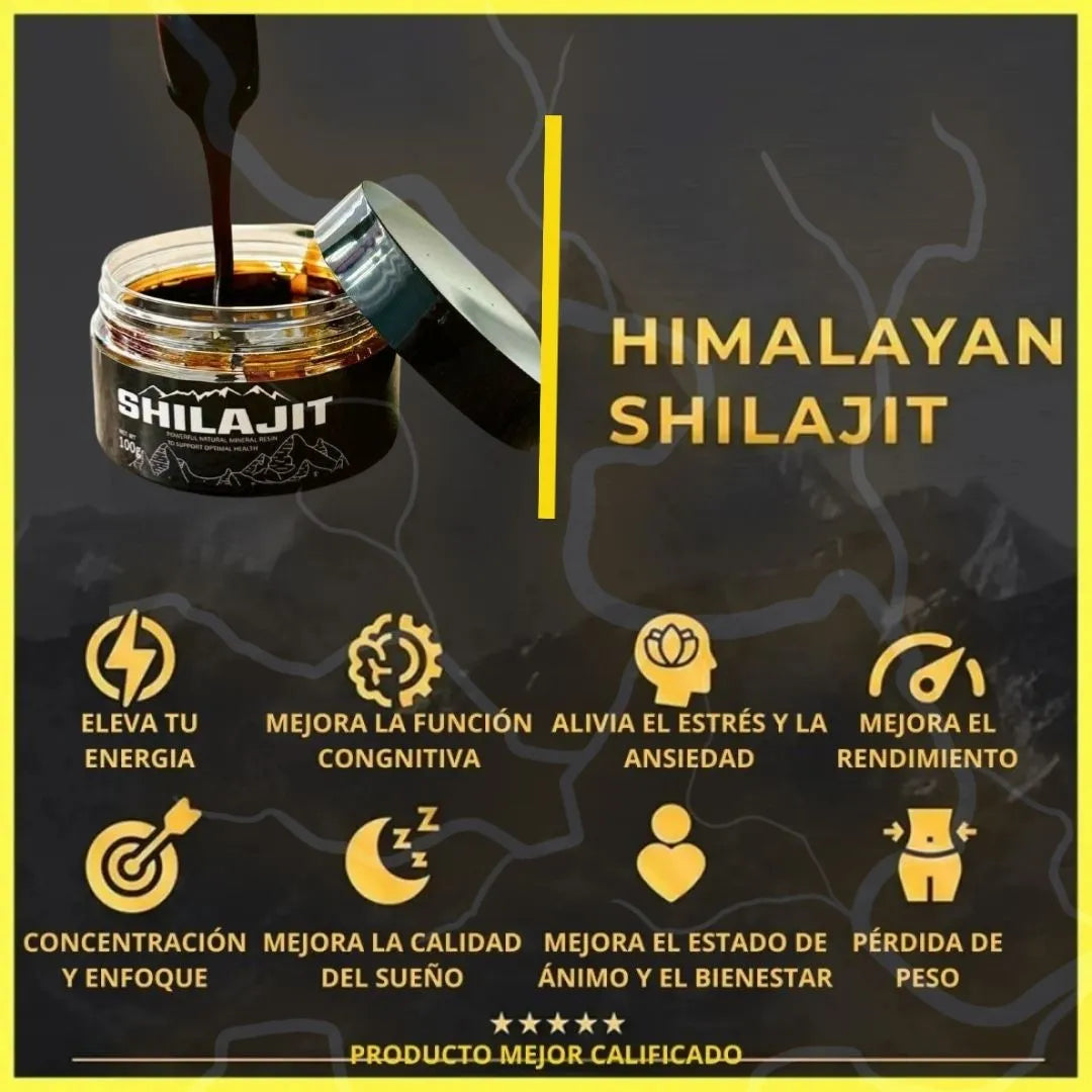 Elixit™ del Himalaya: Resina Pura de Shilajit (100gr) para Energía y Vitalidad + ENVÍO GRATIS 🔥