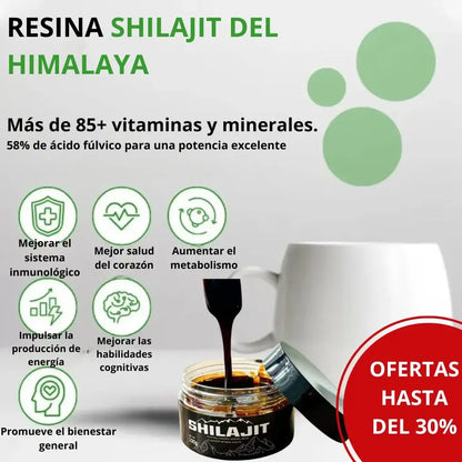 Elixit™ del Himalaya: Resina Pura de Shilajit (100gr) para Energía y Vitalidad + ENVÍO GRATIS 🔥