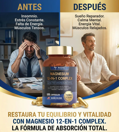 12 Tipos de Magnesio en 1 Capsula 💊  PROMO 2X1 🔥(240 💊)
